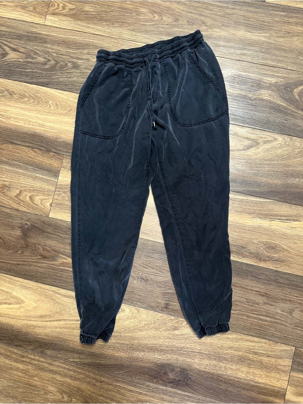Women’s Black Drawstring Jogger Pants - Casual Comfort